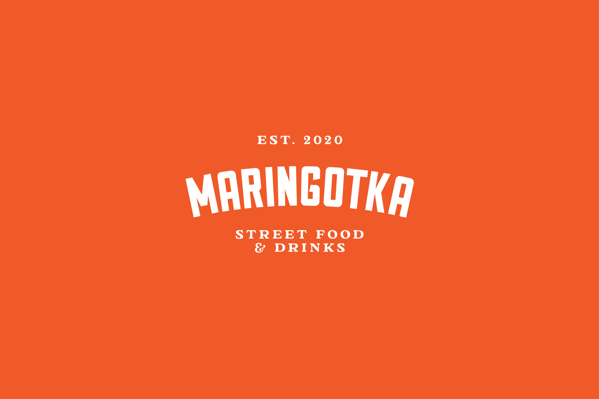 Maringotka street food logo